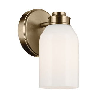 Shae 8.25'' 1-Light Wall Sconce with White Opal Glass in Champagne Bronze (2|55200CPZ)