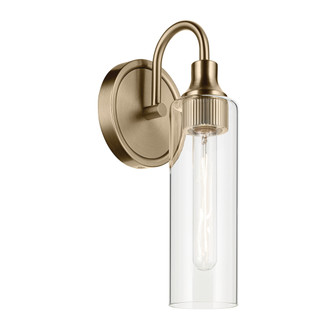 Kavi 13'' 1-Light Wall Sconce with Clear Glass in Champagne Bronze (2|55209CPZ)