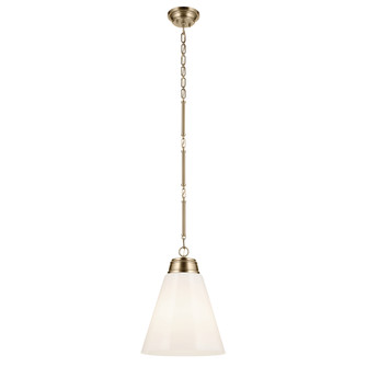 Marsailli 19.75'' 1-Light Large Pendant with Opal Glass in Champagne Bronze (2|52662CPZ)
