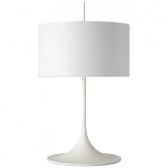 Spinet 26'' Modern Trumpet Table Lamp (279|BBL 3301WHT-WHT)