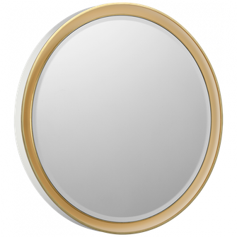 Tricia 30'' Illuminated Round Mirror (279|TOB 2961WHT/G)