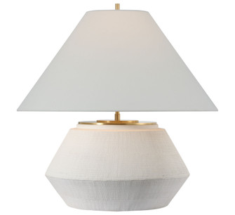 Aten 23'' Table Lamp in Plaster White with Linen Shade (279|TOB 3605PW-L)