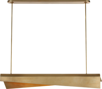 Piel 48'' Linear Pendant in Antique-Burnished Brass (279|KW 5633AB)