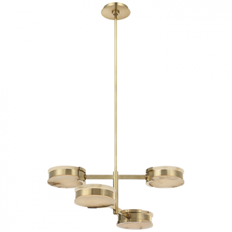 Melange 25'' Multi-Positional Semi-Flush Chandelier (279|KW 5606AB-ALB)