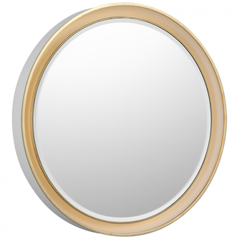 Tricia 24'' Illuminated Round Mirror (279|TOB 2960WHT/G)