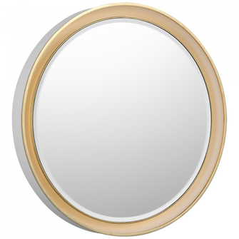 Tricia 24'' Illuminated Round Mirror (279|TOB 2960WHT/G)