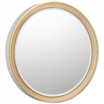 Tricia 24'' Illuminated Round Mirror (279|TOB 2960WHT/G)