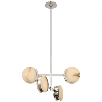 Melange 25'' Multi-Positional Semi-Flush Chandelier (279|KW 5606PN-ALB)