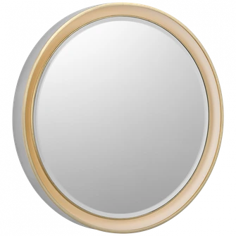 Tricia 24'' Illuminated Round Mirror (279|TOB 2960PN/G)