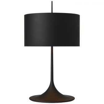 Spinet 26'' Modern Trumpet Table Lamp (279|BBL 3301BLK-BLK)