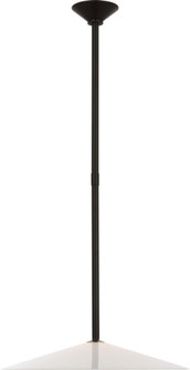 Ponce 18'' Pendant in Modern Iron with Milk White Glass Shade (279|AL 5031MI-WG)