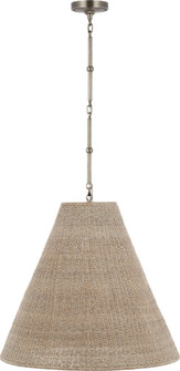 Goodman Large Hanging Lamp in Antique Nickel with Ash Shade (279|TOB 5014AN-ASH)