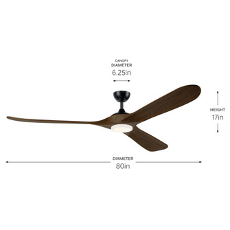 80 Inch Mylo Fan (2|310580SBK)