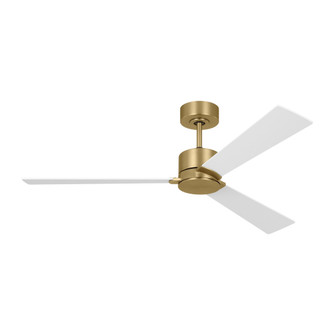 Rozzen 52 Ceiling Fan in Burnished Brass with Matte White Blades (6|3RZR52BBS) Rozzen 52 Ceiling Fan in Burnished Brass with Matte White Blades (6|3RZR52BBS)