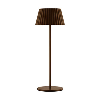 TABLE LAMP PLEAT 15IN 3CCT BZ (1357|TL-W251115-CS-BZ)