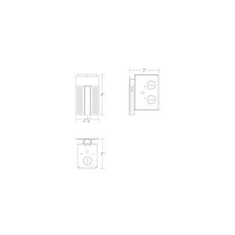 InvisiLED® 8ft Recessed Mounted Mud-In Channel Wiring Box (1357|LED-T-RBOX4-WT)