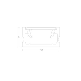 InvisiLED® 5ft Surface Mounted Channel (1357|LED-T-CH5-AL)