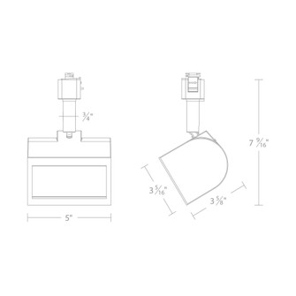 Ocularc 3020W - 5CCT Wall Wash Track Luminaire (1357|H-3020W-CS-WT)