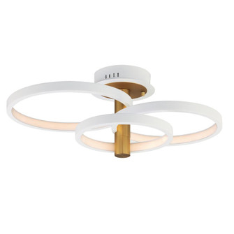 Hoopla-Semi-Flush Mount (94|E24323-WTGLD)