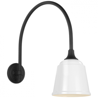 Academy 19.5'' Arched Mack Barn Light (279|TOB 2815MBK/S5-WHT)