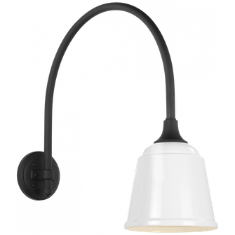 Academy 19.5'' Arched Mack Barn Light (279|TOB 2815MBK/S5-WHT)
