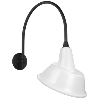 Academy 19.5'' Arched Mack Barn Light (279|TOB 2815MBK/S3-WHT)