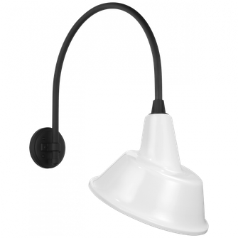 Academy 19.5'' Arched Mack Barn Light (279|TOB 2815MBK/S3-WHT)