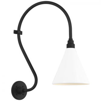 Academy 15'' Larrabee Barn Light (279|TOB 2804MBK/S10-WHT)