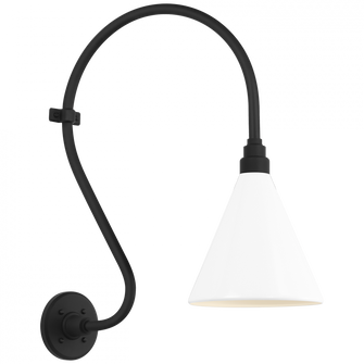 Academy 15'' Larrabee Barn Light (279|TOB 2804MBK/S10-WHT)