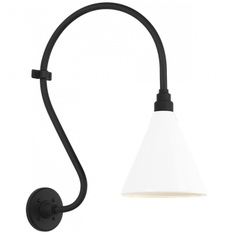 Academy 15'' Larrabee Barn Light (279|TOB 2804MBK/S10-WHT)