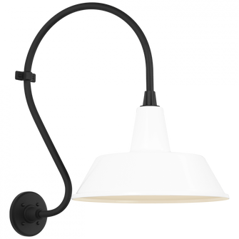 Academy 15'' Larrabee Barn Light (279|TOB 2804MBK/S2-WHT)