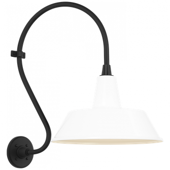Academy 15'' Larrabee Barn Light (279|TOB 2804MBK/S2-WHT)