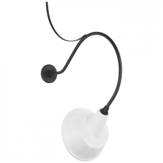 Academy 26.5'' Anchored Larrabee Barn Light (279|TOB 2806MBK/S3-WHT)