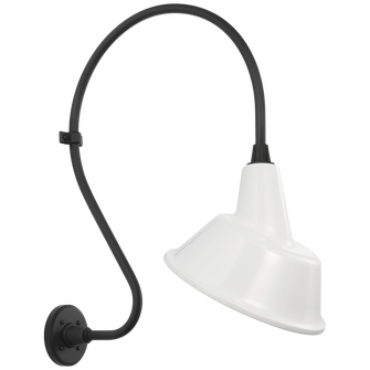 Academy 18'' Larrabee Barn Light (279|TOB 2805MBK/S3-WHT)