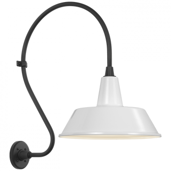 Academy 18'' Larrabee Barn Light (279|TOB 2805MBK/S2-WHT)