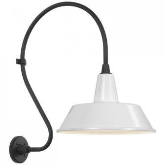 Academy 18'' Larrabee Barn Light (279|TOB 2805MBK/S2-WHT)