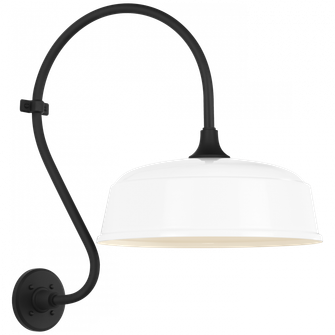 Academy 15'' Larrabee Barn Light (279|TOB 2804MBK/S7-WHT)