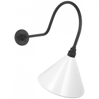 Academy 26'' Angled Flynn Barn Light (279|TOB 2803MBK/S11-WHT)