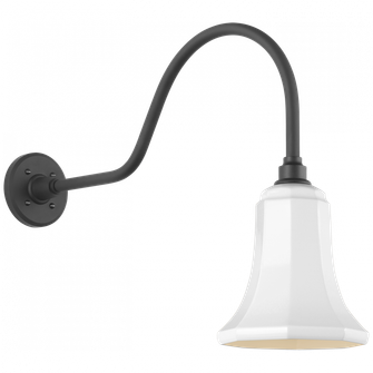 Academy 23'' Flynn Barn Light (279|TOB 2802MBK/S8-WHT)