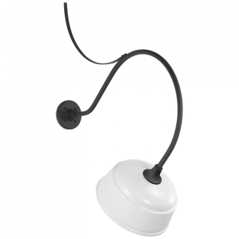 Academy 26.5'' Anchored Larrabee Barn Light (279|TOB 2806MBK/S6-WHT)