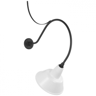 Academy 26.5'' Anchored Larrabee Barn Light (279|TOB 2806MBK/S1-WHT)