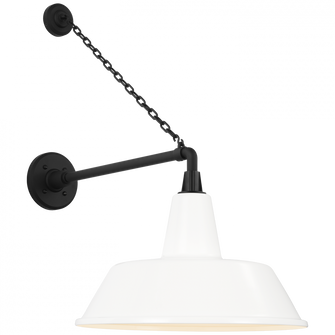 Academy 17.5'' Anchored Mack Barn Light (279|TOB 2813MBK/S2-WHT)