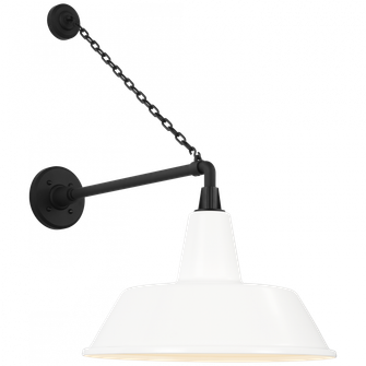 Academy 17.5'' Anchored Mack Barn Light (279|TOB 2813MBK/S2-WHT)