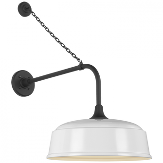 Academy 20'' Anchored Rex Barn Light (279|TOB 2810MBK/S7-WHT)