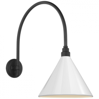 Academy 19.5'' Arched Mack Barn Light (279|TOB 2815MBK/S11-WHT)