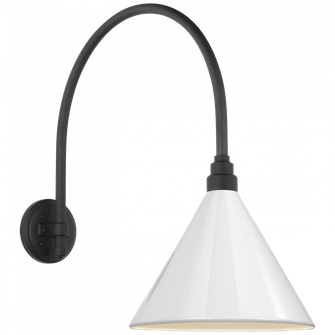 Academy 19.5'' Arched Mack Barn Light (279|TOB 2815MBK/S11-WHT)