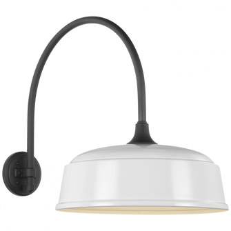 Academy 19.5'' Arched Mack Barn Light (279|TOB 2815MBK/S7-WHT)