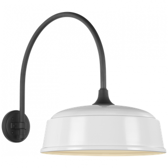 Academy 19.5'' Arched Mack Barn Light (279|TOB 2815MBK/S7-WHT)