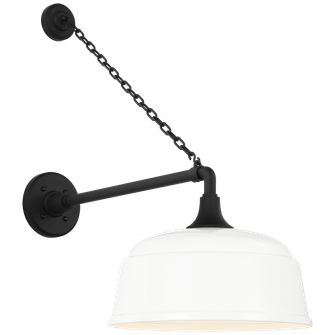 Academy 17.5'' Anchored Mack Barn Light (279|TOB 2813MBK/S6-WHT)
