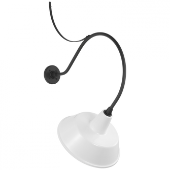 Academy 26.5'' Anchored Larrabee Barn Light (279|TOB 2806MBK/S2-WHT)